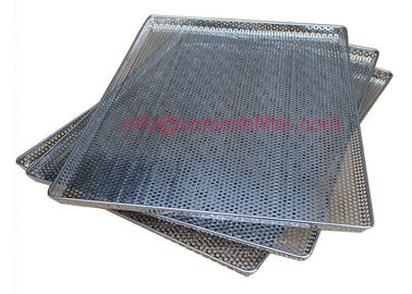 Harga yang bagus Kustom Logam Mesh Pengeringan Sayuran Grill Baking Tray Pan Sertifikat Fda on line