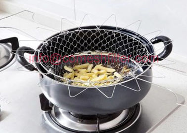 Harga yang bagus 12 In 1 Alat Dapur Wire Mesh Tray Dari Stainless Steel Untuk Penggunaan Di Rumah on line