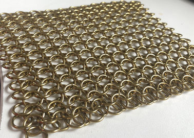 Harga yang bagus 1.2 * 10 Mm Fleksibel Arsitektur Stainless Steel Rantai Tirai Cincin Mail on line