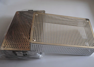 Harga yang bagus 40x30x5cm Logam Berlubang Keranjang Mesh Medis Disinfektan on line
