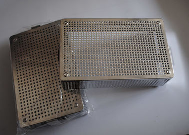 Harga yang bagus 28x20x6 cm Sterilisasi Keranjang Kawat Logam Autoclave Stainless Steel 304 316 316L on line