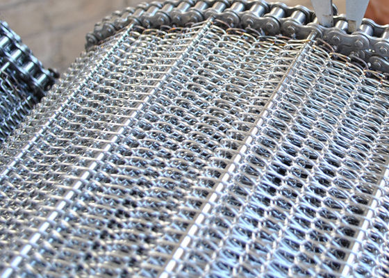 Wire Mesh Spiral Conveyor Tahan Panas Untuk Pengeringan Makanan