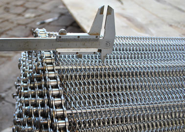 Harga yang bagus 1.6m Stainless Steel Wire Mesh Conveyor Belt, Metal Conveyor Belt Mesh on line