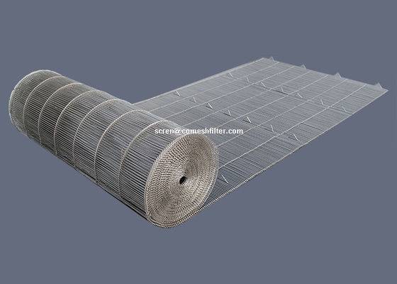 Sabuk Konveyor Mesh Baja Umur Panjang Disesuaikan Dengan Diameter Kawat 1mm