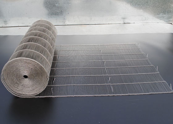 Food Grade Chocolate Enrober Sabuk Stainless Steel Mesh Untuk Mesin Makanan