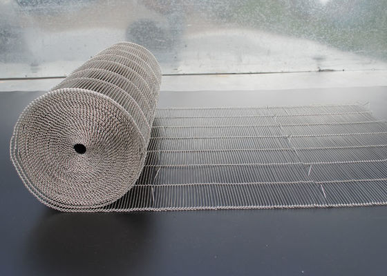 304 Stainless Steel Wire Mesh Belt, Tangga Conveyor Belt Untuk Oven