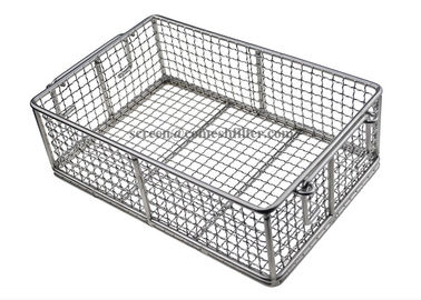 Harga yang bagus 316 316L Polishing Metal Wire Basket Untuk Penyimpanan / Cuci / Pengeringan on line