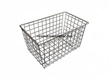 Harga yang bagus Poles Food Grade Welded Metal Wire Basket Dengan Kaki Untuk Mengeringkan on line