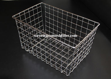 Harga yang bagus Disesuaikan 304 Stainless Steel Mesh Basket, Rectangular Metal Storage Basket on line