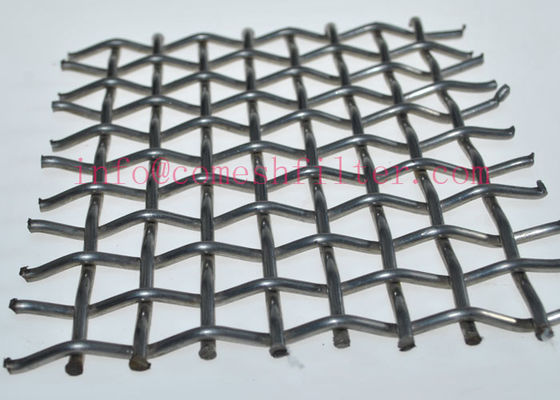 304 berkerut anyaman Stainless Steel Wire Mesh 2 Mesh 11 Mm Aperture