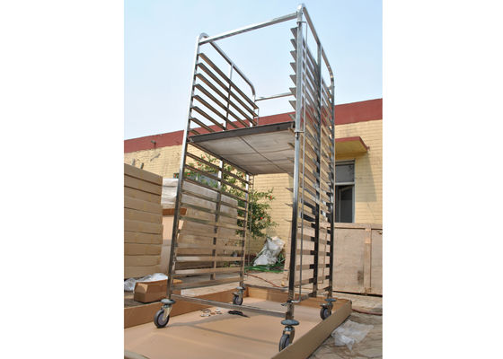 Logam Bakery Pendinginan Stainless Steel Rack Trolley Untuk Peralatan Dapur Restoran