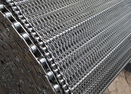 Bakery Oven Tahan Panas Spiral Kawat Conveyor Mesh Belt