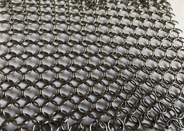 Harga yang bagus Keamanan Chainmail Dilas Cincin 0.8mm Stainless Steel Wire Mesh on line