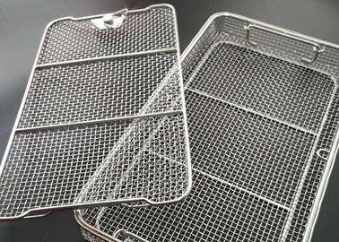 Harga yang bagus Instrumen bedah Disinfeksi Keranjang Stainless Steel 40X25CM on line
