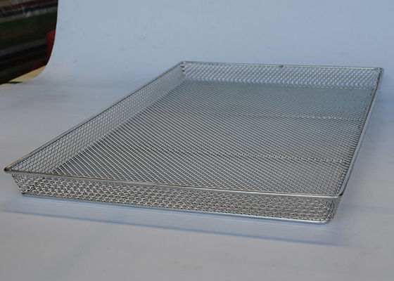 650mm X 460mm 1mm Wire Mesh Tray Untuk Daging Buah