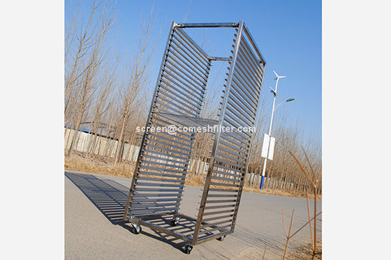 201 Beban Berat Troli Rak Stainless Steel 1.0mm
