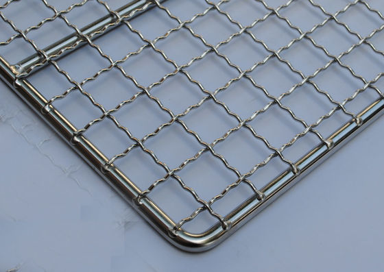 304 GRADE FDA Stainless Steel Mesh Tray Untuk Makanan