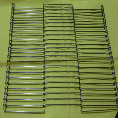 304 316 Logam Stainless Steel Mesh Flat Flex Conveyor Belt untuk Oven Freezer Dryer Furnace pengolahan makanan