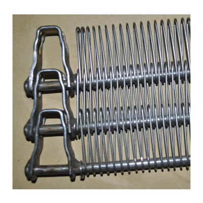 Harga yang bagus Food Grade Metal Stainless Steel Spiral Wire Conveyor Mesh Belt dengan rantai untuk tungku oven memuaskan 310 s SS dehidrator on line