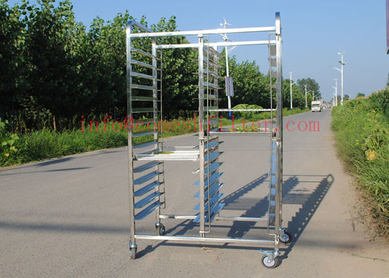 Harga yang bagus Oven Roti Putar Kombinasikan Besar FDA 440lb Baking Rack Trolley on line