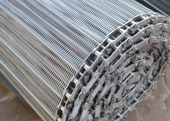 Harga yang bagus Spiral Wire Mesh Conveyor Belt Untuk Pengering Mesh Logam on line