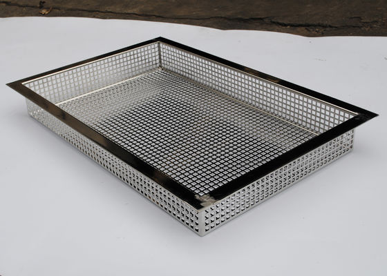 Harga yang bagus Nampan Wire Mesh Stainless Steel Tebal 0.8mm Berlubang on line