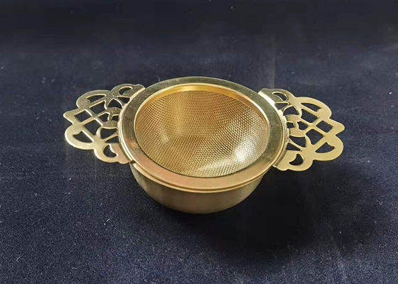 Harga yang bagus Double Winged Handles Loose Tea Infuser dengan Lace Stainless Steel Food Grade on line