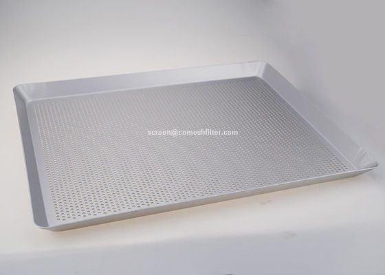 Harga yang bagus Nampan Kue Aluminium Persegi Panjang Logam Berlubang Kustom Untuk Dapur on line