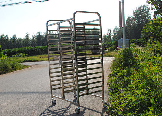 1mm Komersial Pengeringan Makanan Dehidrator Daging Stainless Steel Rak Troli