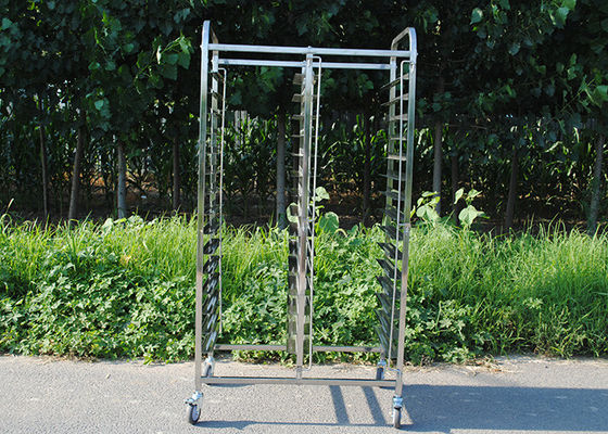 Peralatan Dapur 0.5mm FDA Stainless Steel Rack Trolley