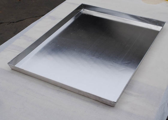 Harga yang bagus Alat Roti 0.6mm Aluminium Baking Tray Non Stick Rectangle Sheet Pan on line