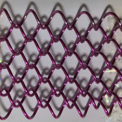 Baja Karbon 3 * 3mm Wire Mesh Dekoratif Untuk Panel Dinding Dan Langit-langit yang Ditangguhkan